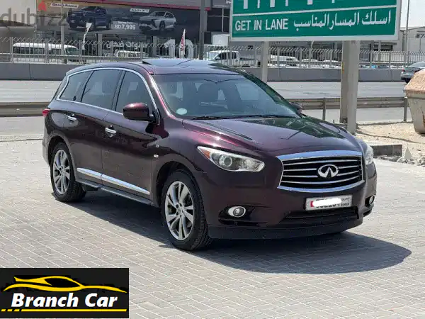 انفنتي QX60 2015 حمراء كاملة المواصفات | فخامة عائلية...