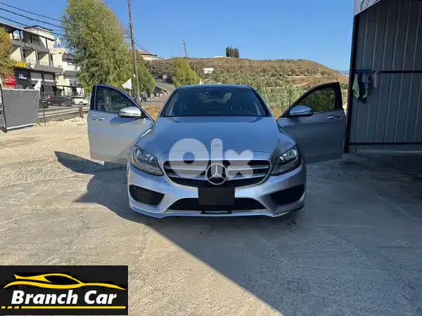 مرسيدس C300 AMG 4MATIC 2018 فضي: فخامة، أداء، أمان | بدون حوادث...