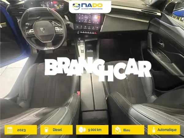 فرصة لا تعوض: بيجو 308 GTLine Blue HDI 2023 أزرق (5000 كم) - يد أولى بضمان Nado بالدار البيضاء
