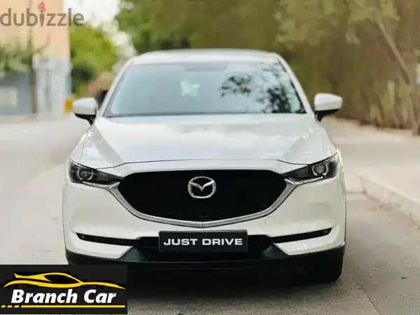 مازدا CX-5 موديل 2019 بيضاء فل كامل: زر تشغيل، مقاعد جلد كهربائية، 33 ألف كم فقط! تأمين وفحص جديد!