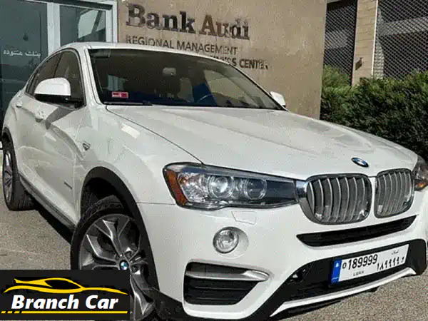بي إم دبليو X4 2017 أبيض - فل أوبشن وارد أجنبي مكفول...