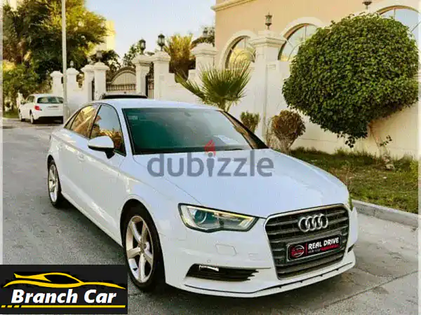 أودي A3 موديل 2016 بيضاء نظيفة جداً للبيع - 72 ألف كم فقط...