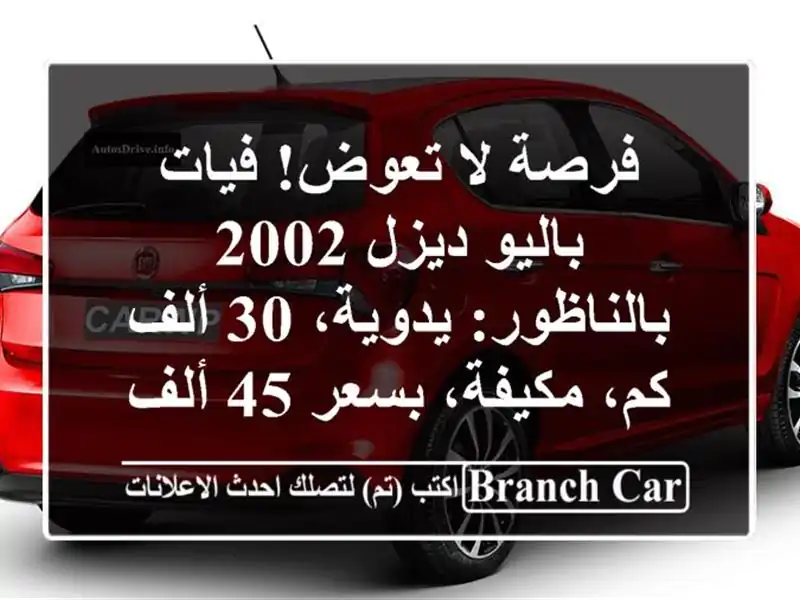 فرصة لا تعوض! فيات باليو ديزل 2002 بالناظور: يدوية، 30...