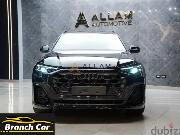 استلم فوراً Audi Q8 2025 S-line Black Package 🖤 بـ 0% فائدة وأقل...