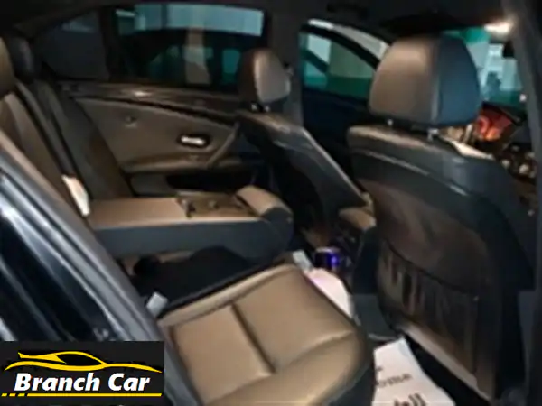 تحفة ألمانية سوداء! BMW 523 موديل 2008 - محرك 525 مستورد 57...