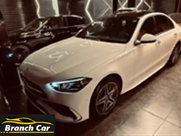 مرسيدس C180 2024 AMG أبيض - زيرو بضمان الوكيل! تقسيط...