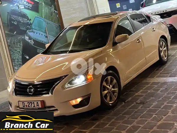 نيسان ألتيما 2014 بيضاء: 88 ألف ميل فقط! (ممشى قليل)...