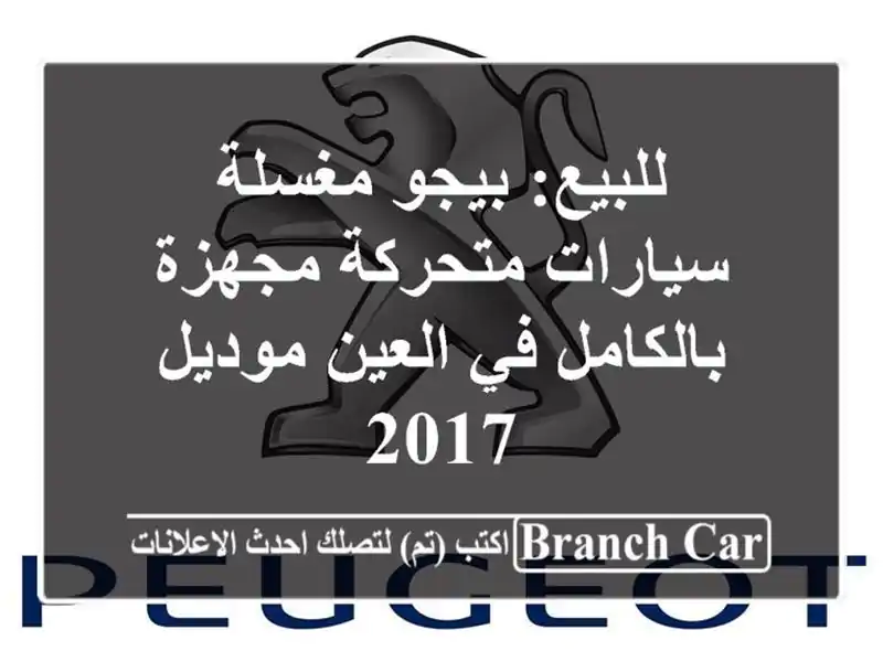 للبيع: بيجو مغسلة سيارات متحركة مجهزة بالكامل في...