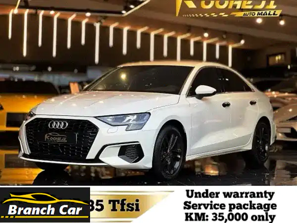 أودي A3 2023 وكالة للبيع | ضمان وصيانة 2027 | 35 ألف كم فقط...