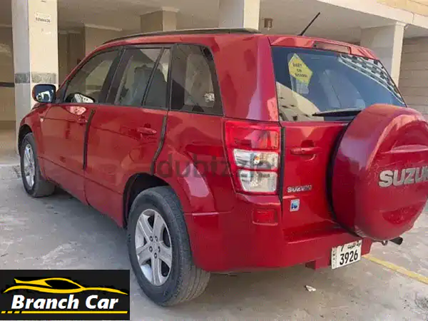 سوزوكي فيتارا 2007 حمراء للبيع: بمحرك جديد كلياً وجاهزة للانطلاق!