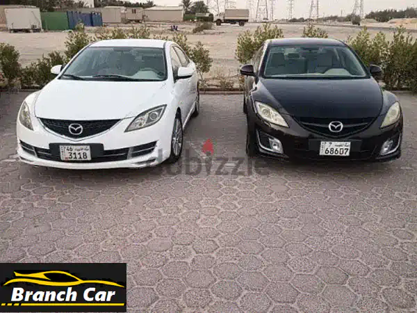 فرصة مميزة: 2 مازدا 6 للبيع موديل 2009 (أبيض) و 2010 (بني)...