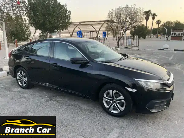 فرصة ذهبية: هوندا سيفيك 2019 سوداء - 1600 CC | شرط فحص كامل وكالة الغانم