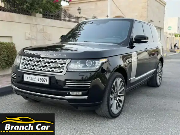 رينج روفر سوبر تشارج أوتوبيوغرافي 2014 خليجي - V8 فاخر (أسود/أحمر) صيانة وكالة وبدون حوادث