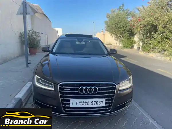 أودي A8 2015 خليجي فل كامل: قمة الفخامة، بدون حوادث...