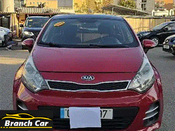 كيا ريو 2015 هاتشباك GS حمراء | بحالة الوكالة فبريكة |...