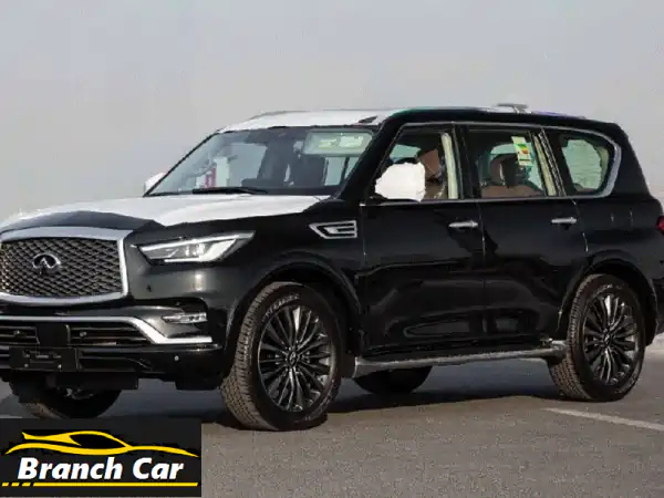 إنفينيتي QX80 2024 الجديدة: فخامة 8 مقاعد، أسود/بيج |...