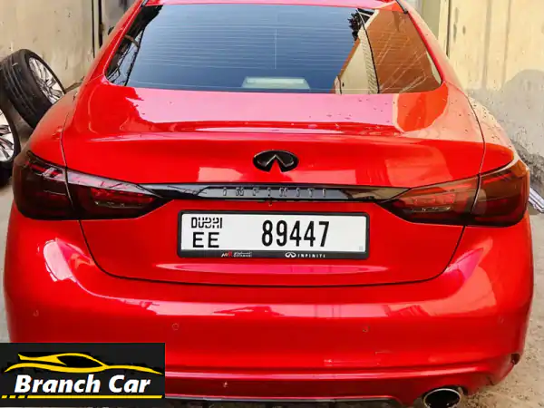 سيارة إنفينيتي q50 موديل 2018 للبيع، 8 سلندر، لا توجد بها أي عيوب، ملكية جديدة، سيارة شبه جديدة