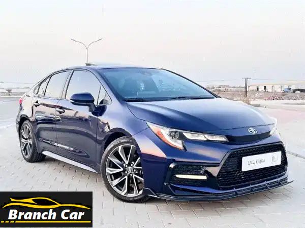 تويوتا كورولا 2020 SE وارد - أزرق مميز | فل كامل...