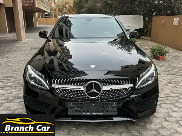 Mercedes C 300 AMGline 4 matic NP 2017 black (clean carfax49 k miles)