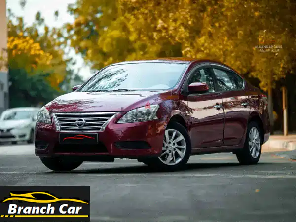 نيسان سنترا 2018 حمراء بحالة ممتازة بالبحرين:...