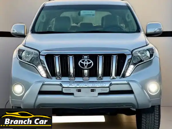 تويوتا برادو 2015 مع فتحة سقف، نظام إيكو، مانع انزلاق، حساسات، طفاية حريق، دواخل بيج جلد، كراسي ...