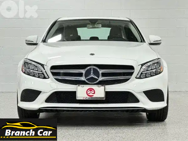 مرسيدس C-Class 2019 أبيض 4MATIC | فخامة وأداء استثنائي |...