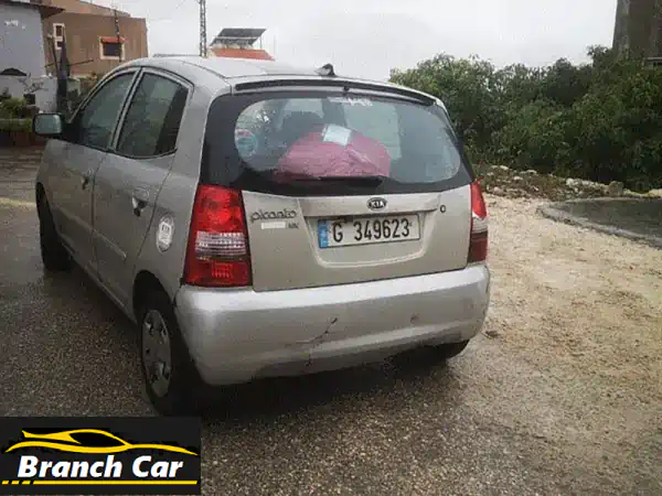 كيا بيكانتو 2008 رمادي: سيارة نظيفة جداً...
