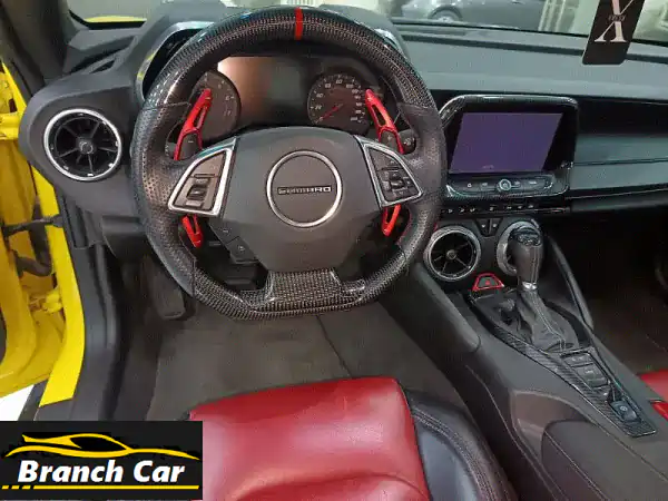 أسطورة الأداء: شيفروليه كمارو SS 2018 V8 6.2L - لون أصفر، فل أوبشن، كالجديدة!