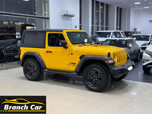 جيب رانجلر سبورت 2021 (أصفر) مع مسافة 42,450 كم....