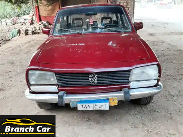 تحفة كلاسيكية للبيع: بيجو 504 موديل 1977 حمراء | رخصة...