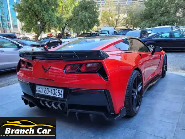 للبيع: شيفروليه كورفيت C7 موديل 2014 حمراء - 75 ألف كم | قوة وأناقة تنتظرك في الكويت!