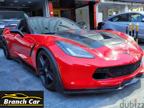 للبيع: شيفروليه كورفيت C7 موديل 2014 حمراء - 75 ألف كم |...