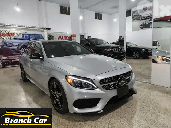 مرسيدس C300 4MATIC AMG 2018 الفضية: 88 ألف ميل فقط! رفاهية...