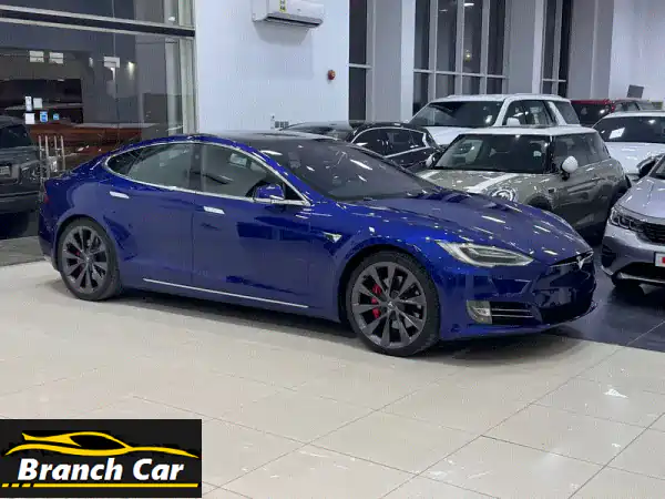 امتلك أيقونة المستقبل: تسلا موديل S 2019 أزرق فل أوبشن...