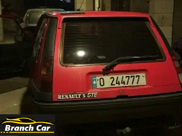 أسطورة الأداء الكلاسيكي: رينو 5 GTE تيربو 1990 حمراء -...