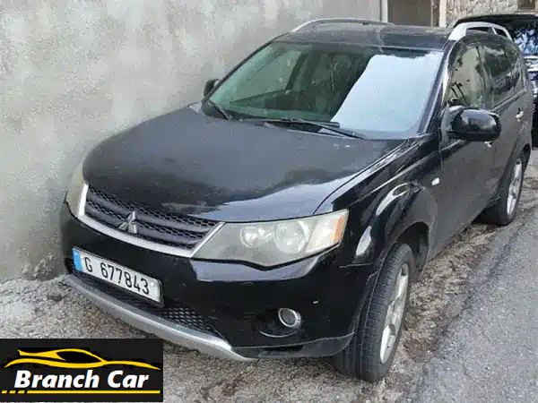 ميتسوبيشي أوتلاندر 2007 أسود | بحالة ممتازة ونظافة...