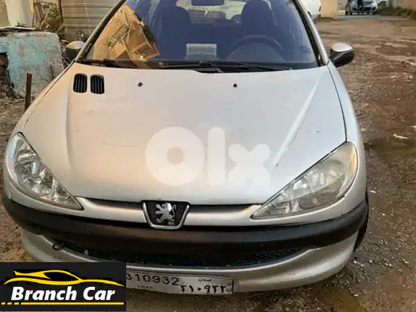 فرصة لا تفوت! بيجو 206 موديل 2004 رمادية - سيارة عملية...
