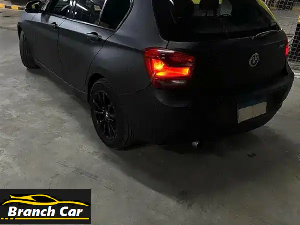 BMW 118 موديل 2012 أسود مطفي: فابريكا بالكامل، أقل سعر،...