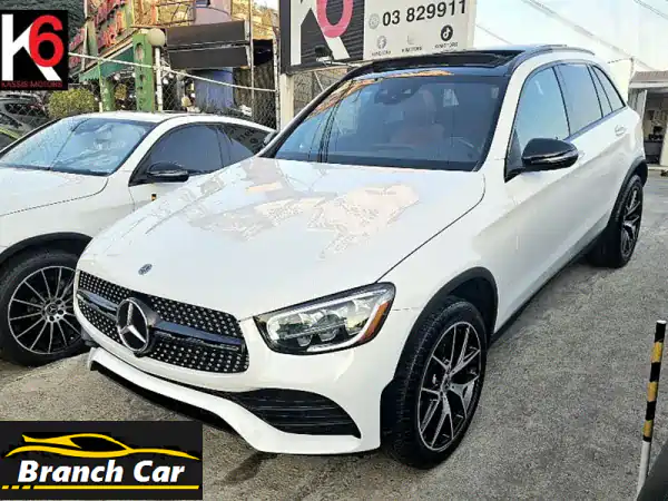 مرسيدس GLC 300 4MATIC 2021 | كالجديدة 30 ألف ميل | أبيض فاخر للبيع