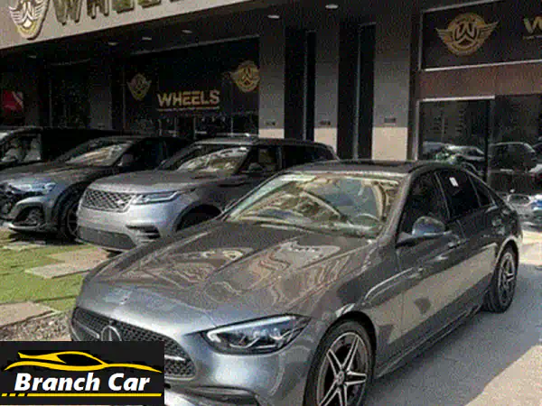 مرسيدس C180 2024 Premium Plus | 4000 كم | فخامة سوداء ومواصفات كاملة