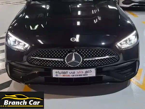 مرسيدس C180 2024 Premium Plus | 4000 كم | فخامة سوداء ومواصفات كاملة