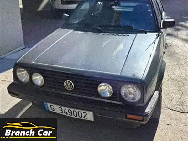 حلم كل مقتني! فولكس فاجن جولف GTI 1989 بيضاء أصلية 100% - لا تفوت الفرصة!