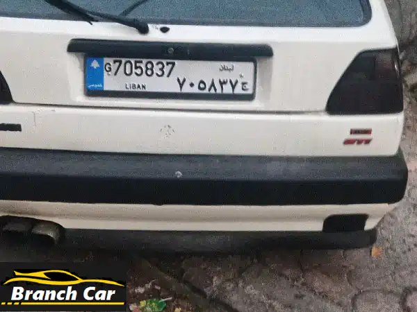 حلم كل مقتني! فولكس فاجن جولف GTI 1989 بيضاء أصلية 100% -...