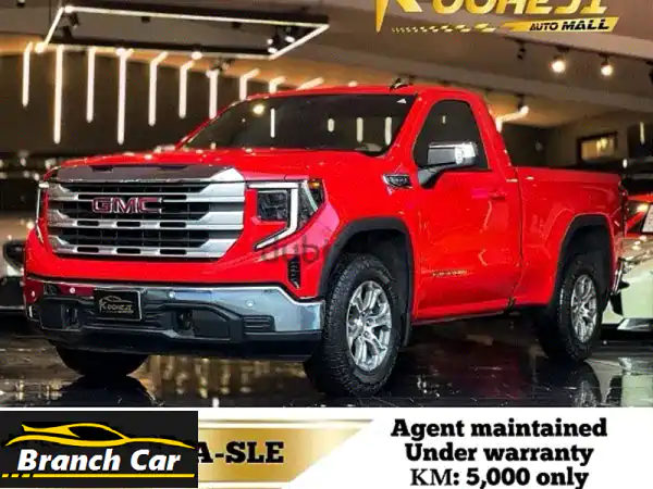 GMC Sierra SLE 2022 حمراء: وكالة البحرين، 5,000 كم فقط،...