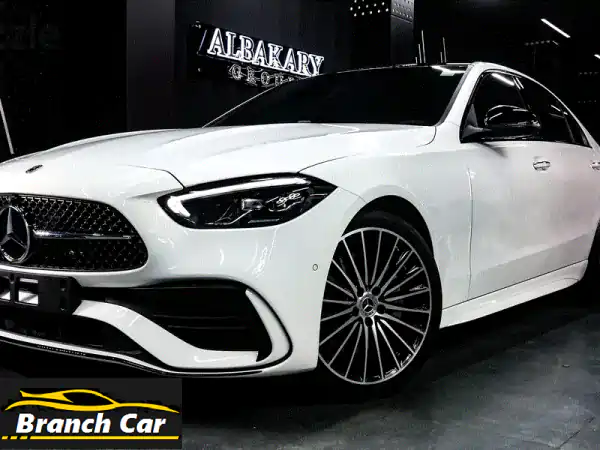 مرسيدس C200 AMG 2026 الجديدة: زيرو كلم! الأبيض الفاخر ينتظرك.