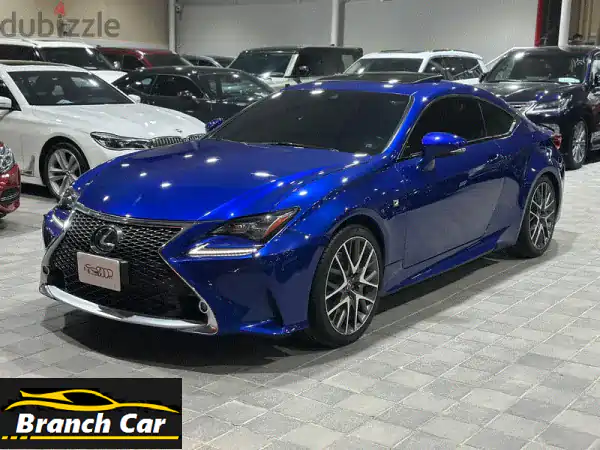 لكزس RC 350 F SPORT 2015 أزرق | أداء وفخامة | فل أوبشن للبيع