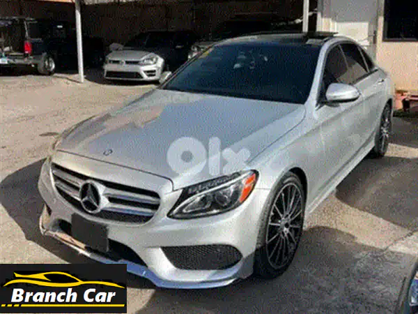 مرسيدس C-Class C300 2015 للبيع: رفاهية كاملة، أداء مبهر، لون رمادي أنيق!