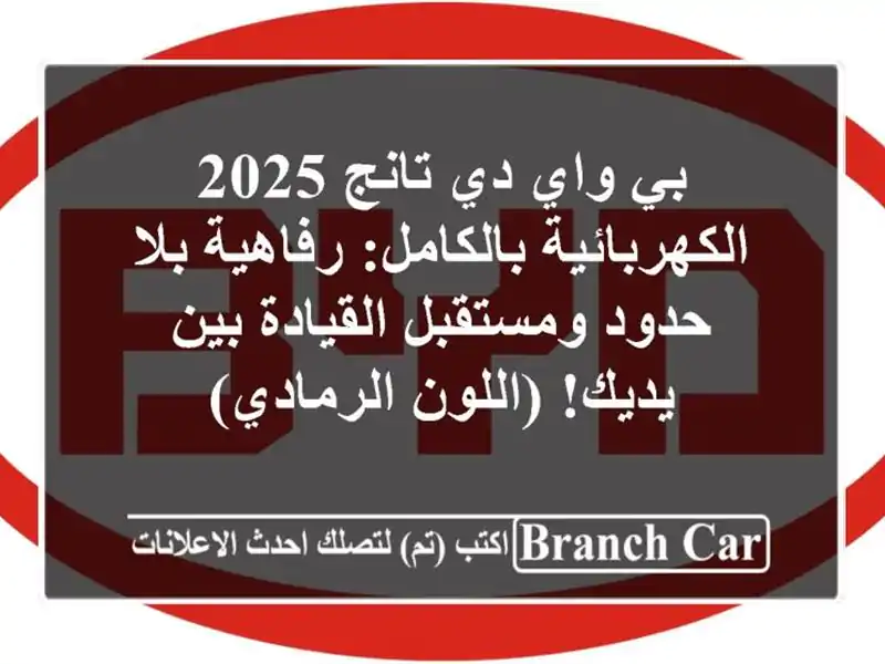 بي واي دي تانج 2025 الكهربائية بالكامل: رفاهية بلا...