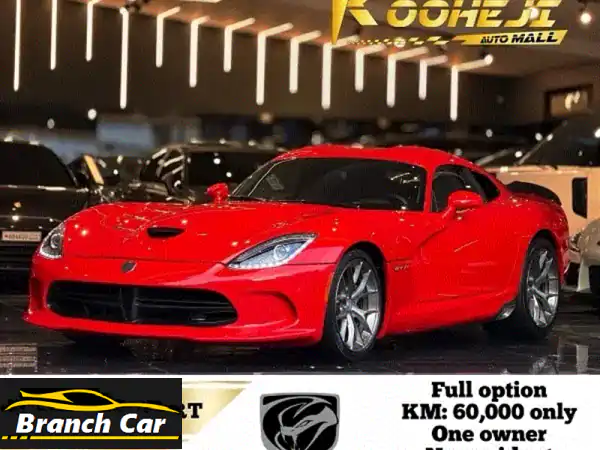 دودج فايبر SRT 2015 حمراء - مواصفات كاملة، عداد قليل،...