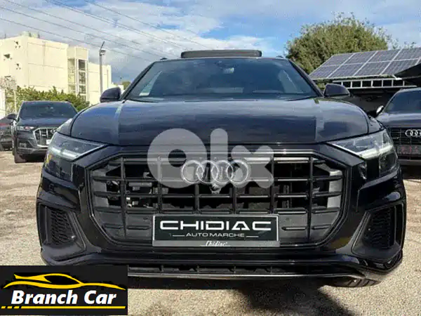 أودي Q8 S Line كواترو 2019 سوداء: فخامة V6، سقف...